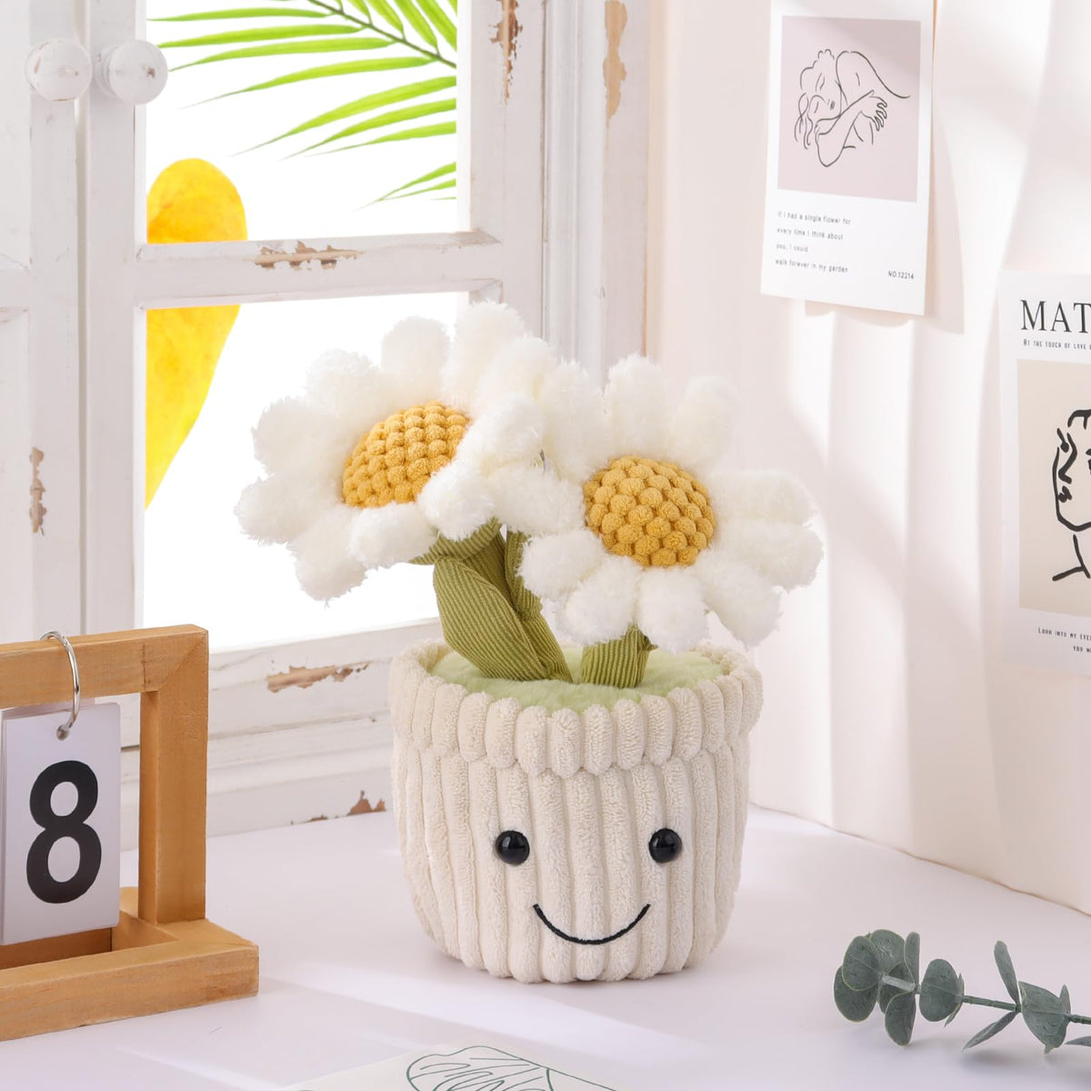 Apricot Lamb Plüsch Gänseblümchen Weiß - Weiches Daisy Kuscheltier für Baby & Kinder