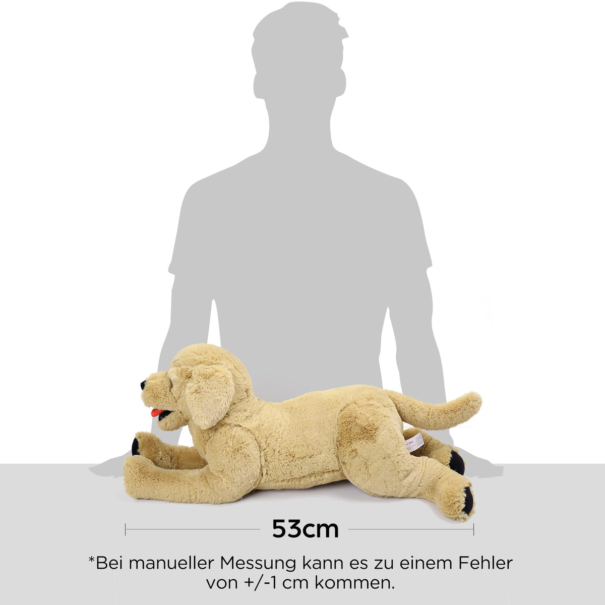 Golden Retriever Kuscheltier 53cm - Weicher Plüsch Hund Stofftier kuschelig Geschenk Kinder
