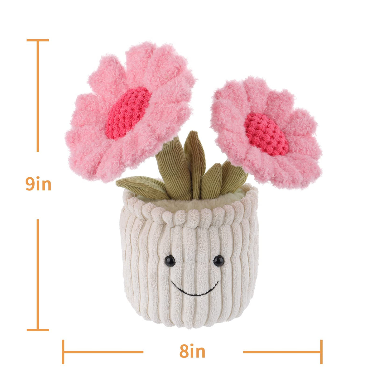 Apricot Lamb Plüsch Sonnenblume Rosa - Handgenähtes Kuscheltier für Kinder & Baby