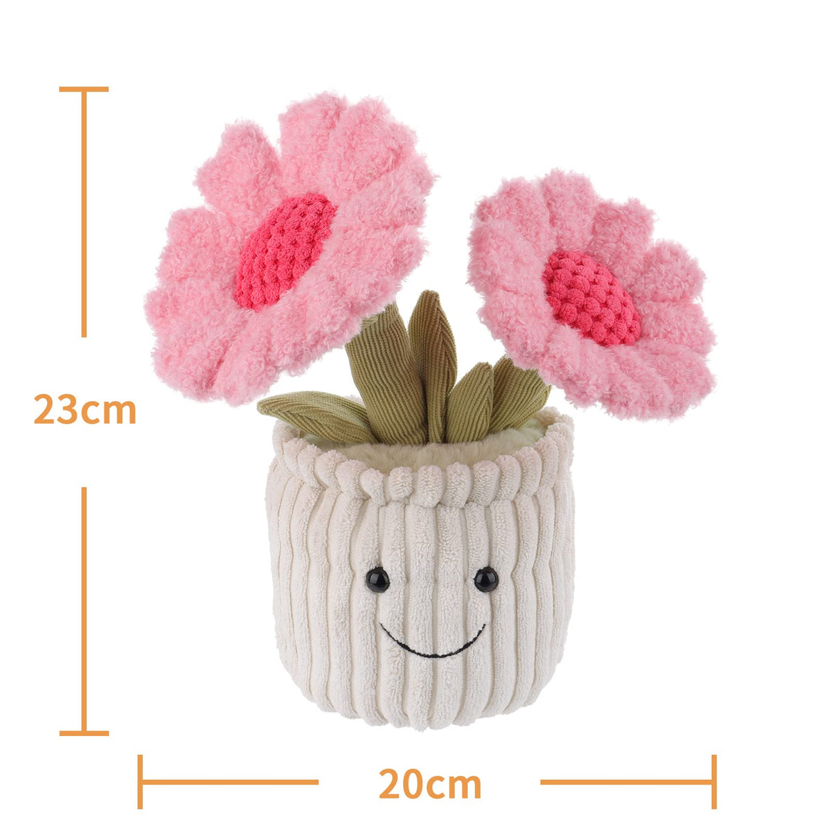 Apricot Lamb Plüsch Sonnenblume Rosa - Handgenähtes Kuscheltier für Kinder & Baby