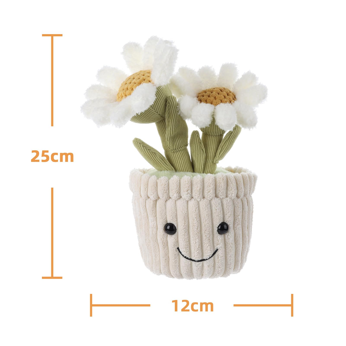 Apricot Lamb Plüsch Gänseblümchen Weiß - Weiches Daisy Kuscheltier für Baby & Kinder