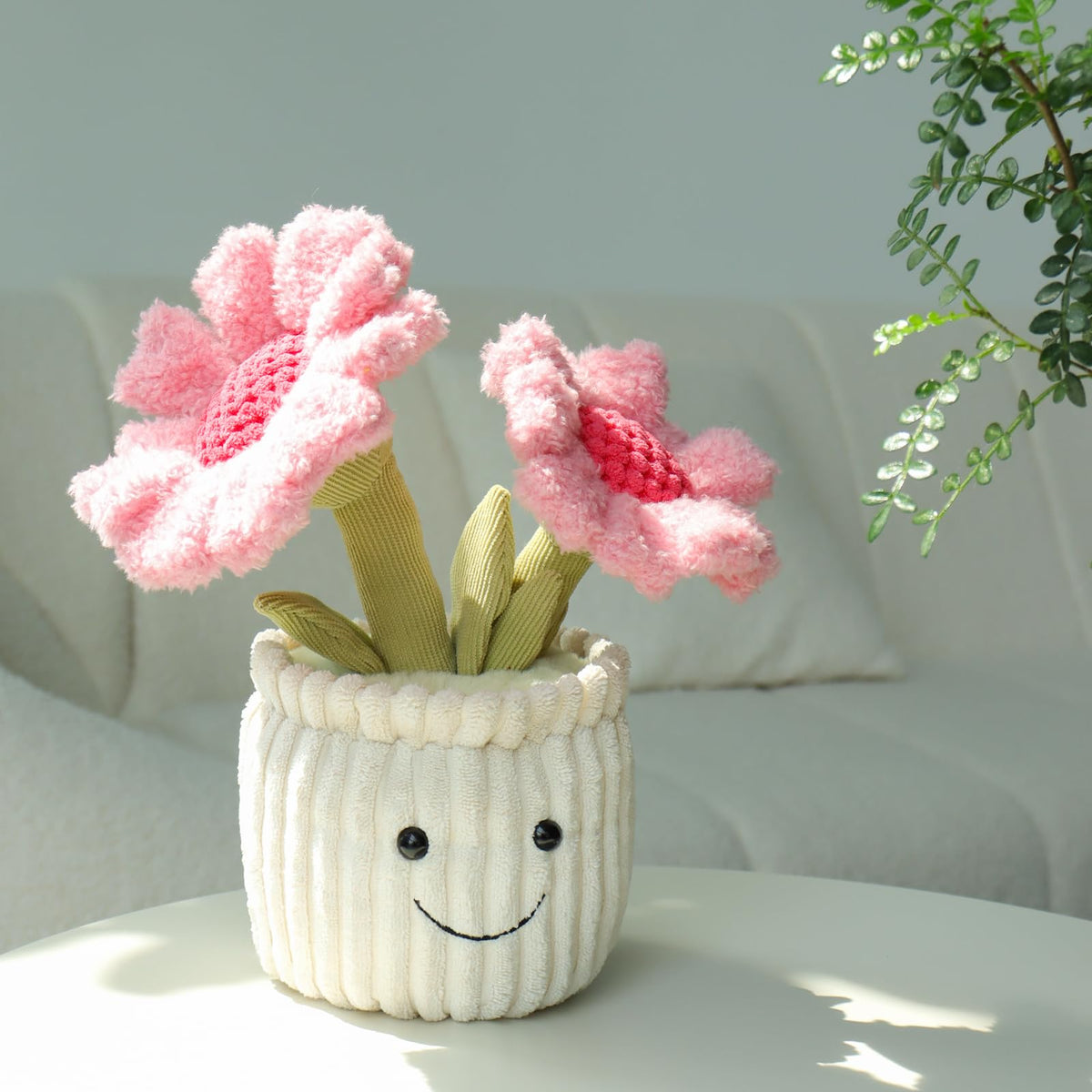 Apricot Lamb Plüsch Sonnenblume Rosa - Handgenähtes Kuscheltier für Kinder & Baby