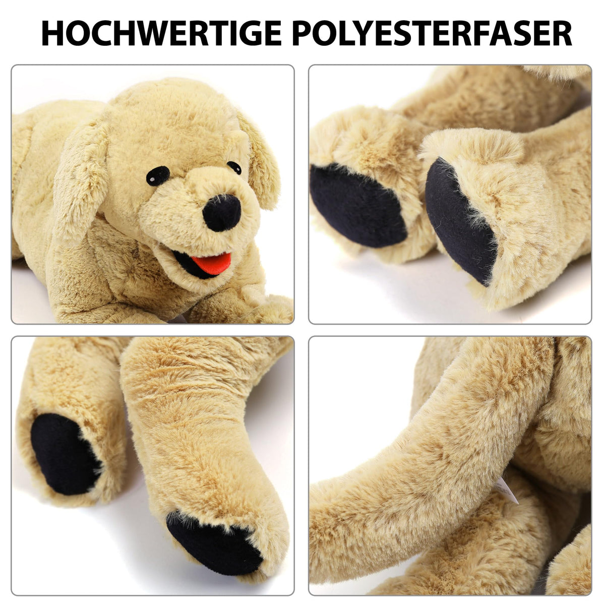 Golden Retriever Kuscheltier 53cm - Weicher Plüsch Hund Stofftier kuschelig Geschenk Kinder